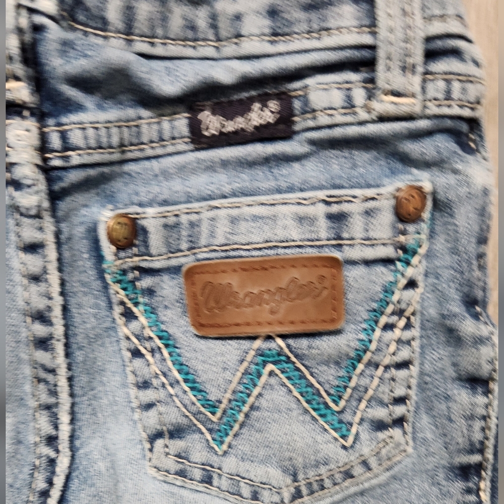 Wrangler Girls Sky Blue Denim Jeans , Size 6